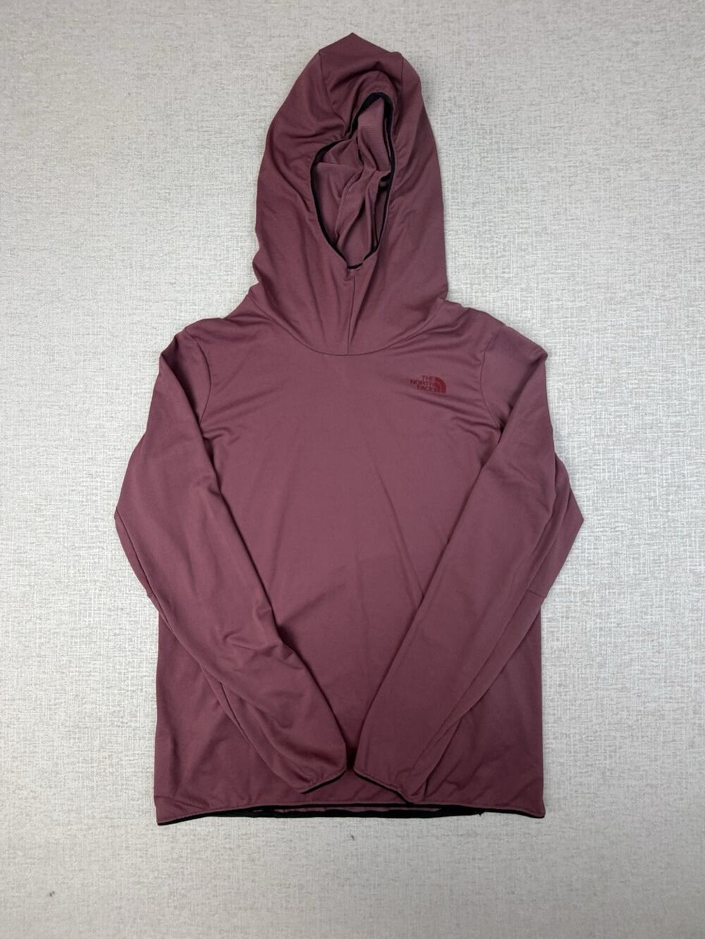 The North Face Women’s Large Hoodie Pullover Pink Waffle Knit Performance